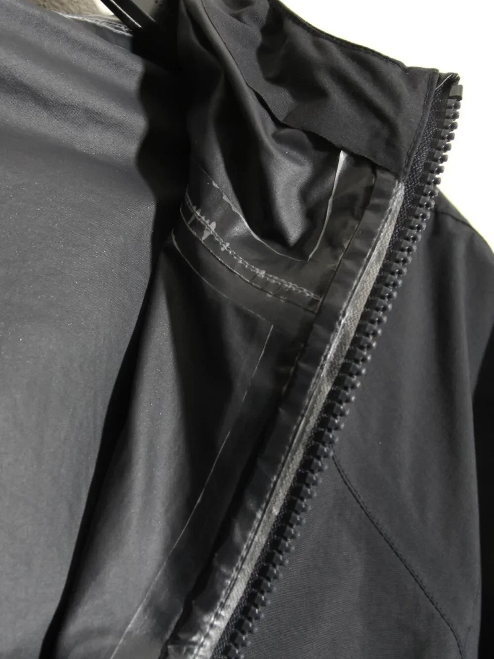 Taylor Stitch The Powder Jacket Anorak Half Zip Black Hooded Nylon Sz 40 Medium